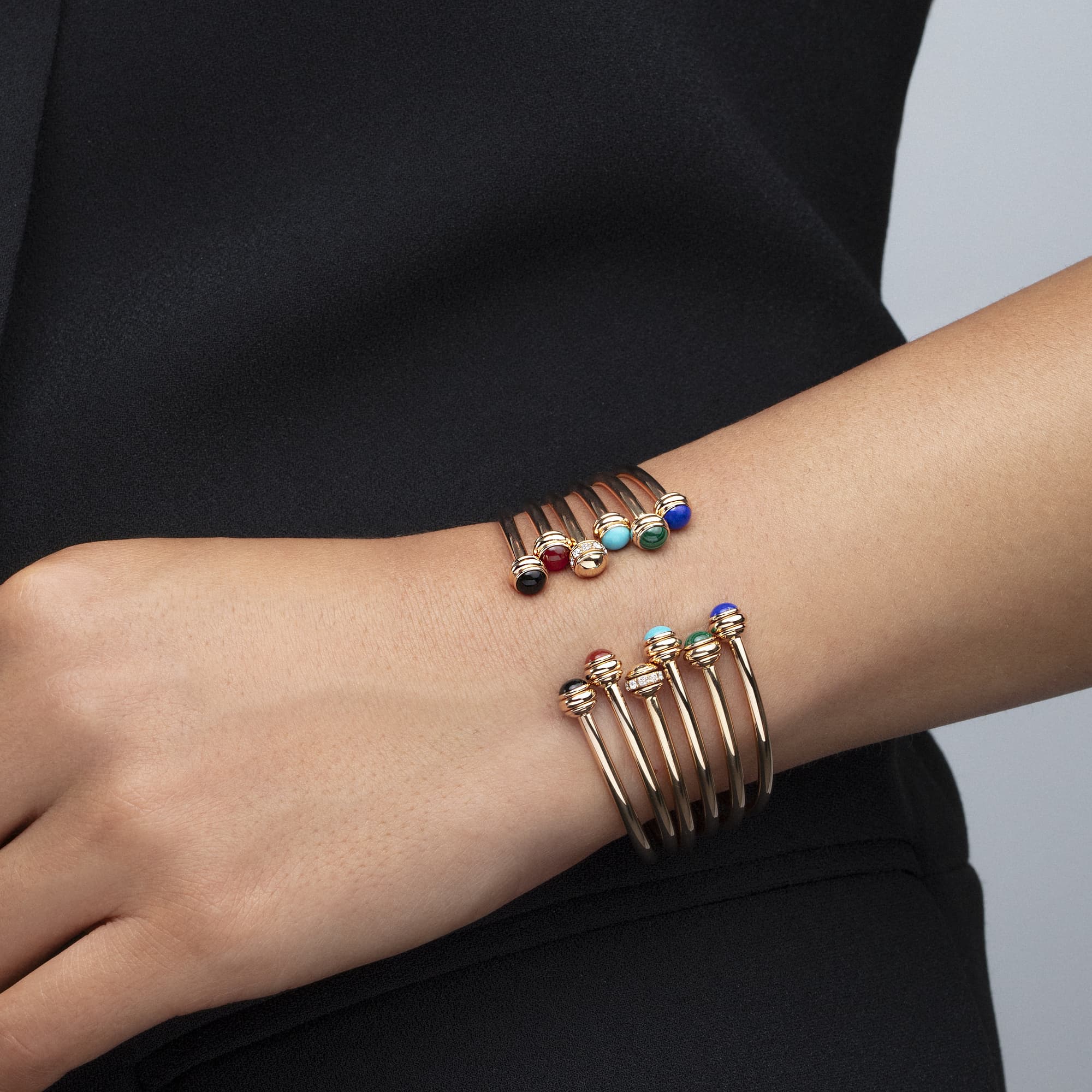 绿松石玫瑰金手镯-伯爵珠宝 g36pc800