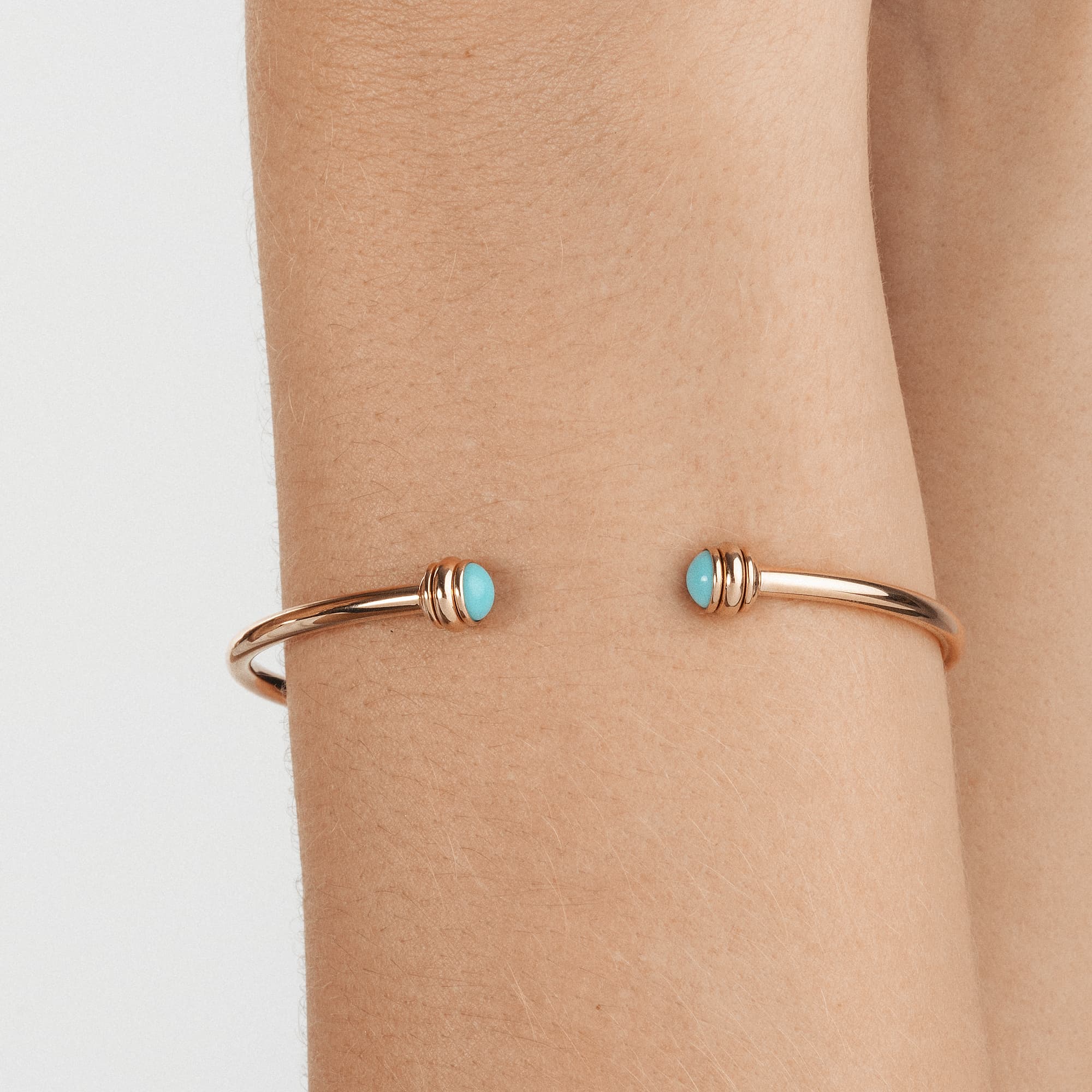 绿松石玫瑰金手镯-伯爵珠宝 g36pc800