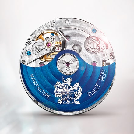 1160p蓝色摆陀 自动上链计时码表机芯 - 伯爵高级腕表