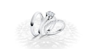 White gold diamond wedding bands