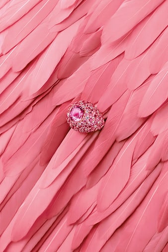 G34HM200 Sunny Side of Life pink sapphire ring