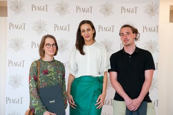 The two winners of the 2018 Piaget Prix Romand for best designer and jeweller