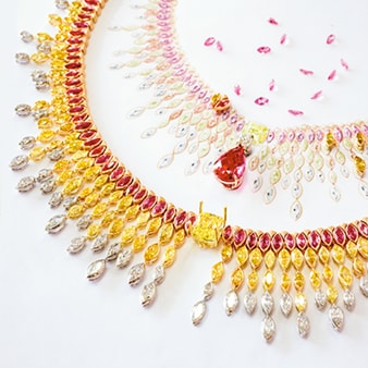 Collar de lujo con diamantes