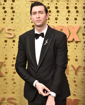 Nicholas Braun with a Piaget white gold ultra-thin watch