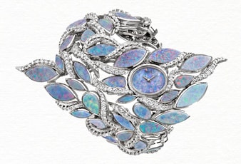 Montre bijou de luxe en diamant