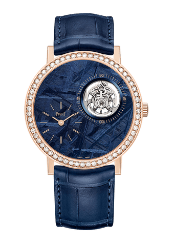 Reloj tourbillon de oro rosa y diamantes