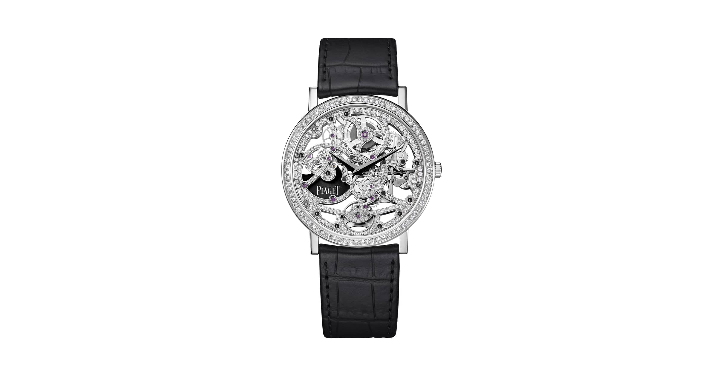 diamond skeleton watch